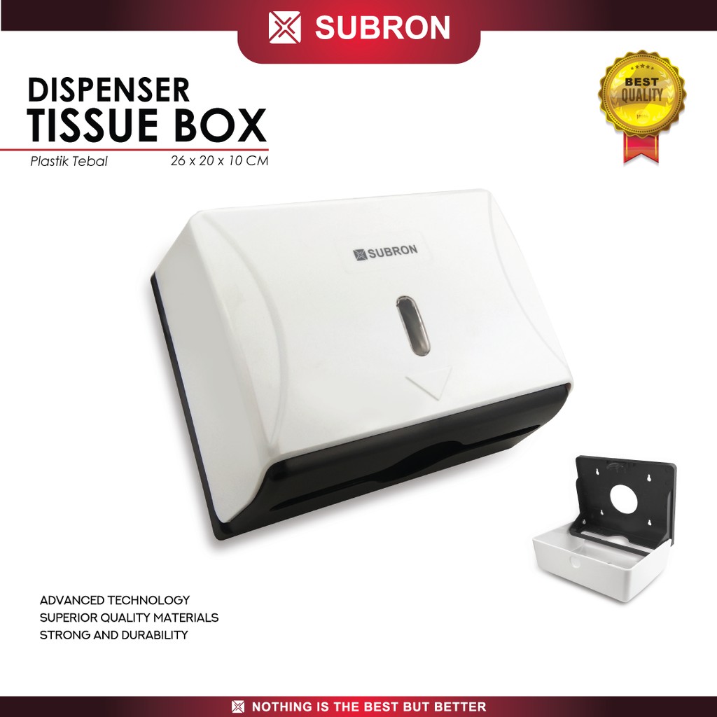 Jual SUBRON Tempat Tisu Kotak Tembok Dinding Tissue Box Dispenser ...