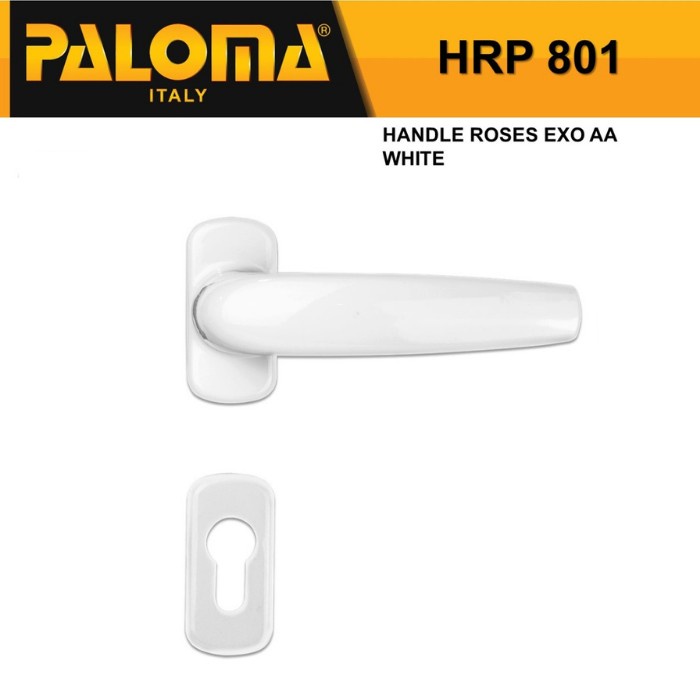 PALOMA HANDLE GAGANG PINTU ROSES HRP 801 EXO AA WHITE PUTIH