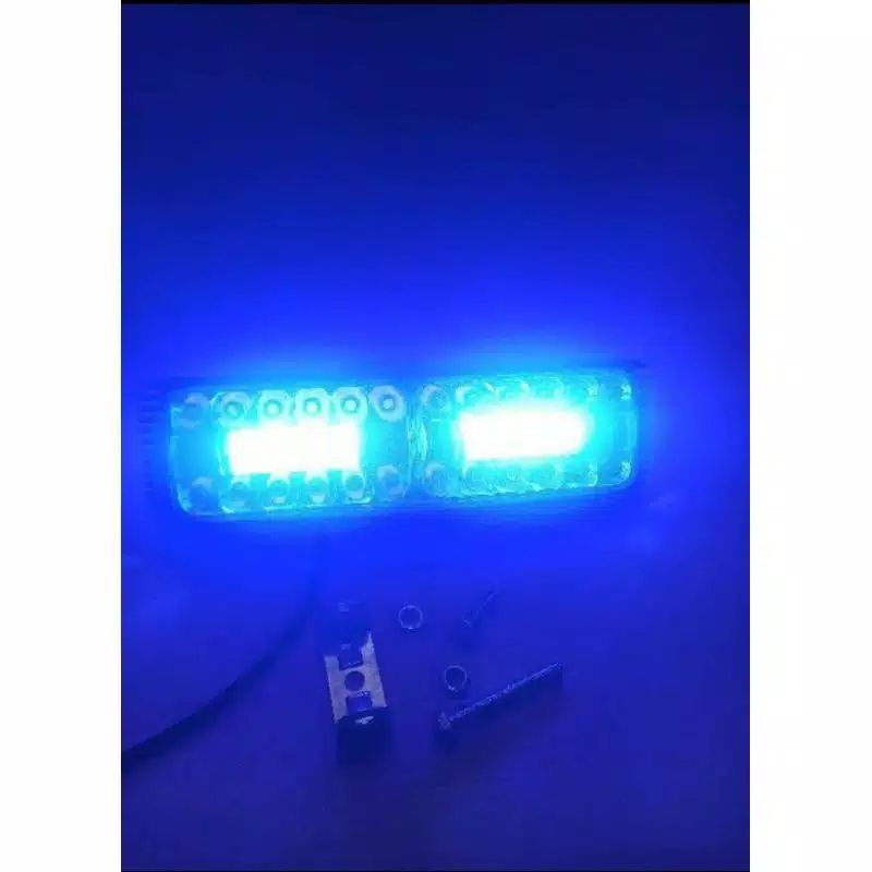 Lampu tembak sorot 48LED HI LOW plus braket angel cover besi waterproof