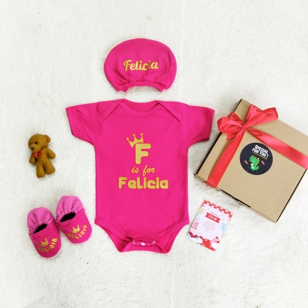 Hampers Baby Hadiah Kado Lahiran Bayi Baby Gift Set Custom Nama Bisa Bayi Perempuan Laki Laki Murah-1