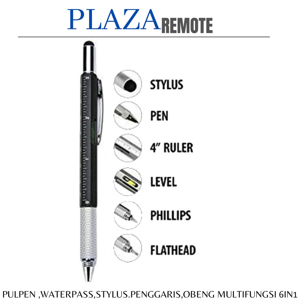 STYLUS PEN SIGMAT OBENG 6IN1 MULTIFUNGSI