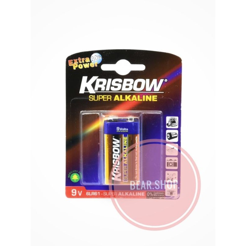 Krisbow Baterai Alkaline 9v
