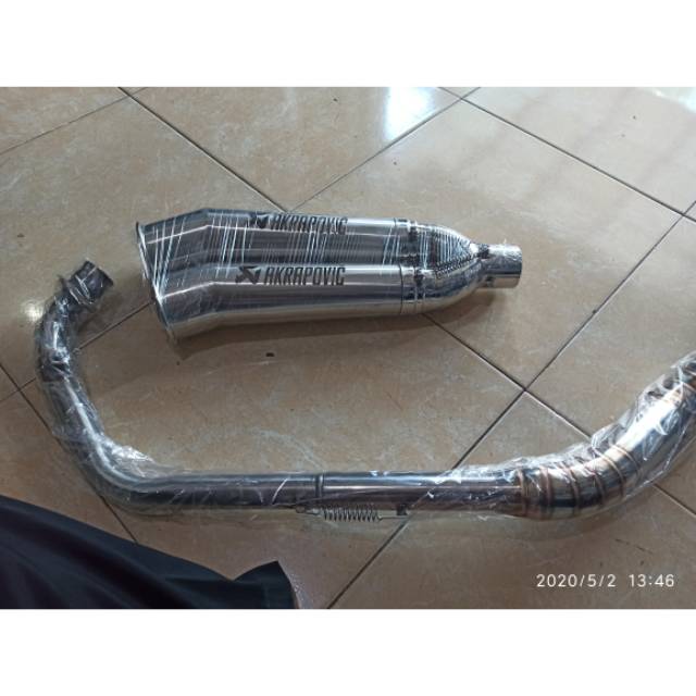 Knalpot akrapovic double silencer for New CBR 150 R