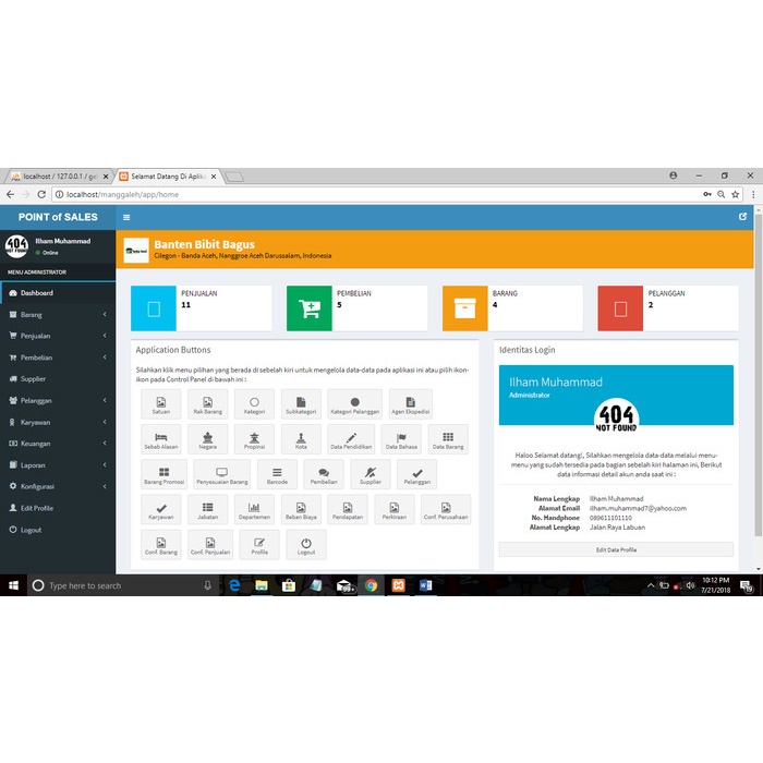 Aplikasi Web Php Kasir Pos Barang Penjualan