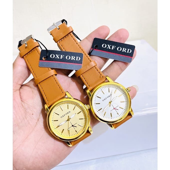 Jam Tangan CLASSIC Pria Anti Air Original Hitam Analog Simple Keren Tipis Tali Karet OXFORD