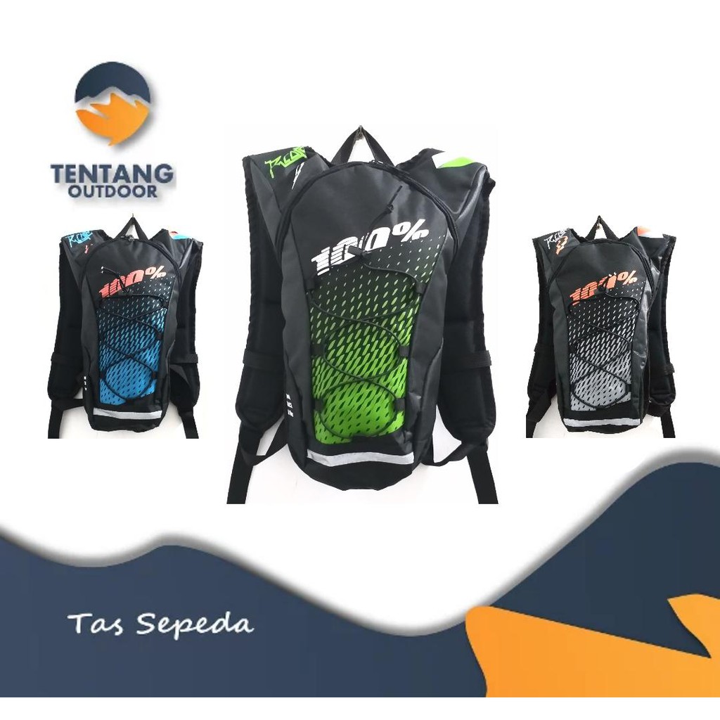 Tas Sepeda 100% model Slim MTB Roadbike Punggung Hidrobag