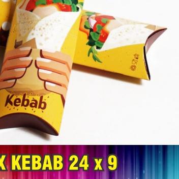 

♞ Kotak Kebab 24x9 / Dus Kebab / Box Kebab / Kemasan Kebab / isi 50pcs ➪