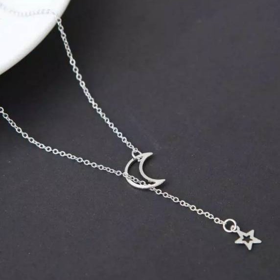 Kalung Lapis Emas Bulan Bintang Elegan K65 PGD