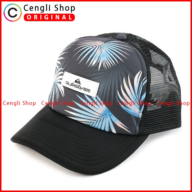 TOPI QUIKSILVER ORIGINAL ASLI ORI TERBARU TRUCKER JARING KEREN Q06