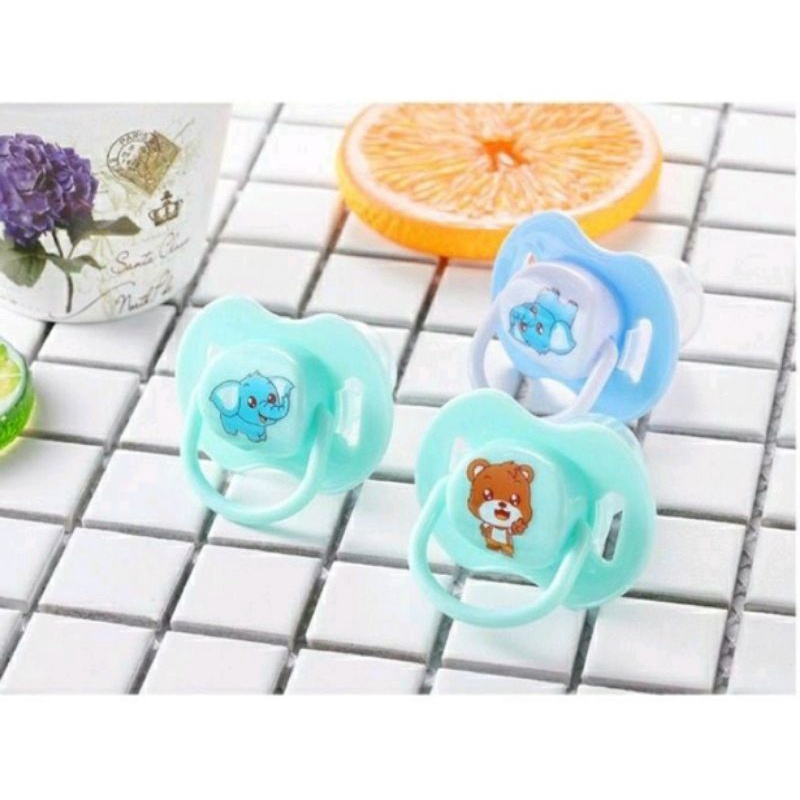 Empeng Bayi Silicon Empeng Dot Gepeng BPA Free / Kompeng Bayi Food Grade Soother Baby Pacifier-4