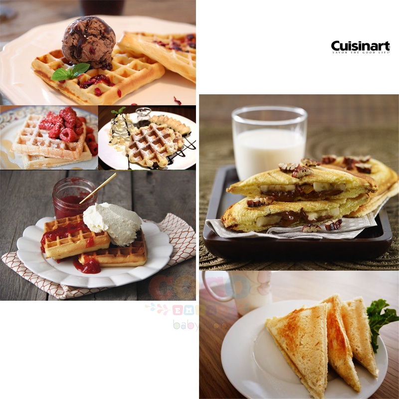 CUISINART GR-10E Sandwich Waffle Maker Griddler Panini Press Ready