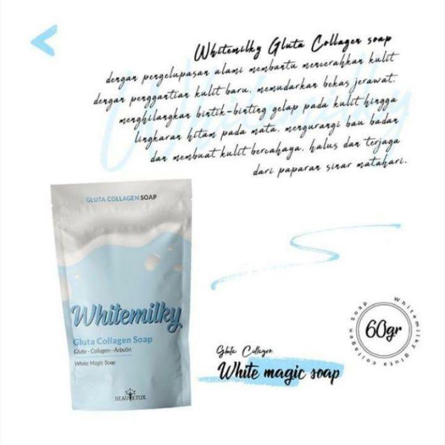 Bpom Magic Soap Beautetox Gluta Collagen Soap Sabun Ajaib Pencerah Kulit Chocowhite Whitemilky Indonesia