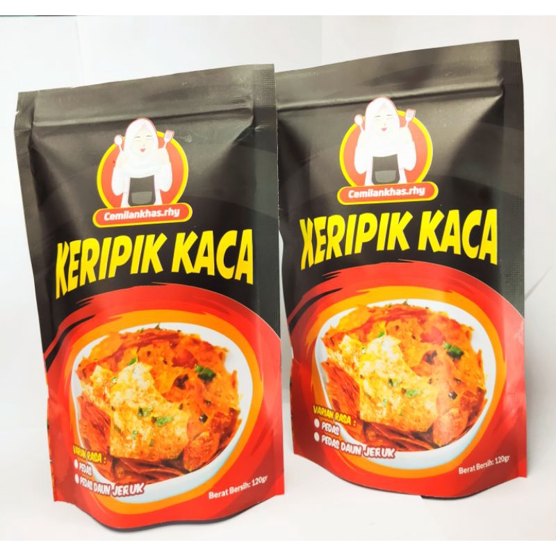 KERIPIK KACA PEDAS KENCUR DAUN JERUK cemilankhas.rhy 120gr