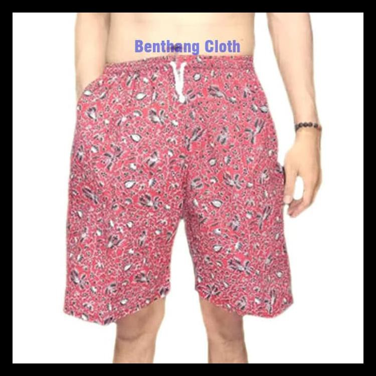 Celana Pendek Batik Pria Wanita Celana Boxer Celana Santai Batik Keren TERUJI