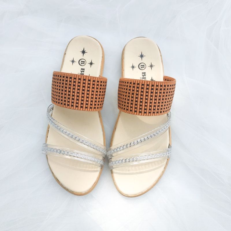 Sandal Anak 26-35  Model Simple Mix Jelly Lentur (Angela)