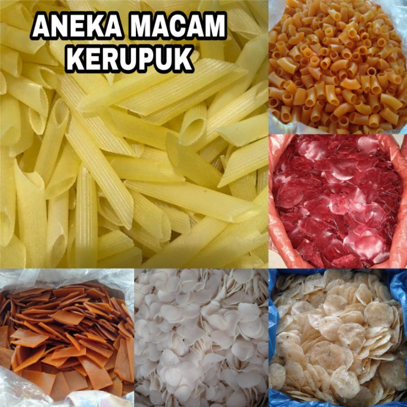 ANEKA MACAM KERUPUK MENTAH