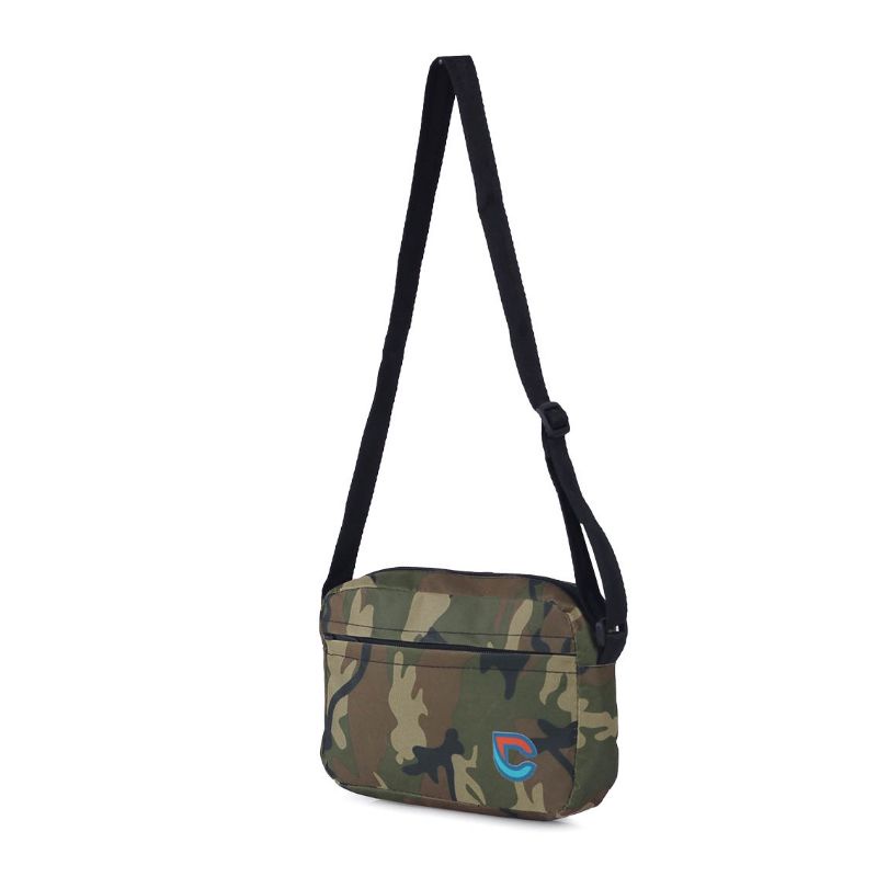 Tas Slingbag Loreng Army Pria Model Terbaru Keren Stylish Premium | Tas Sling Bag Cowo Cewek | Tas Selempang Original | Tas Samping Murah | Tas Salempang Tourer Shoulder Bag Buff Orion