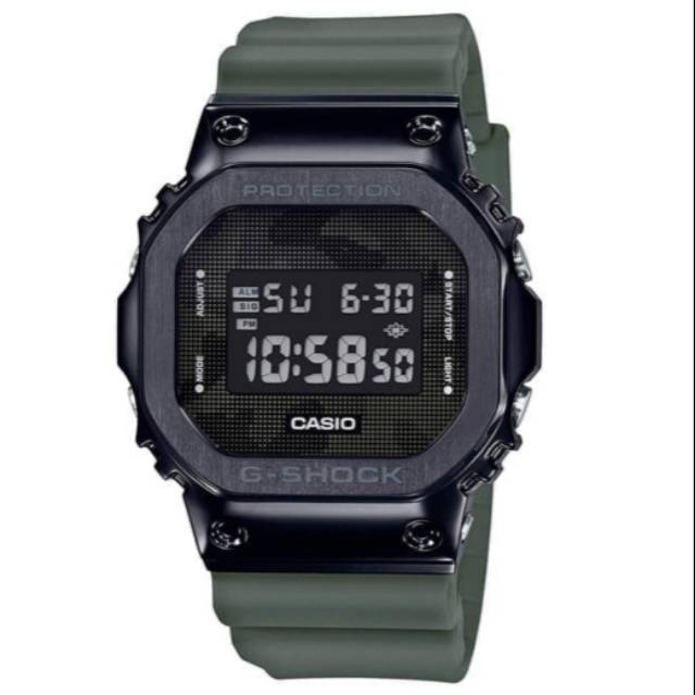 Jam Tangan Pria Casio G-Shock GM-5600B-3DR Original-Hijau Army