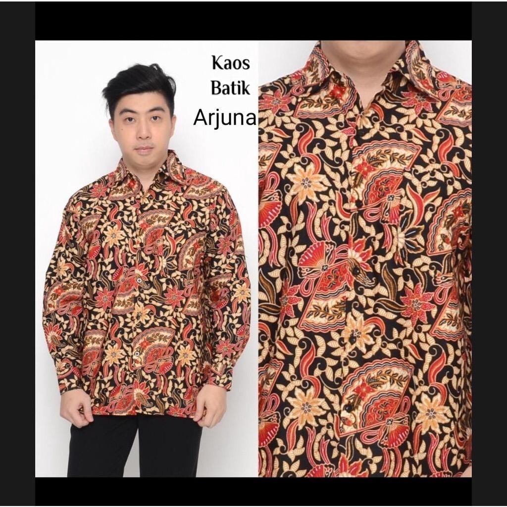 Kemeja Pria Batik Dewasa Batik Cowo Katun Halus Premium Size M L XL XXL