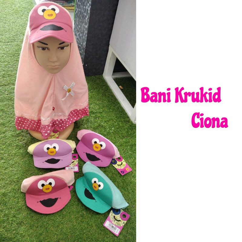 krukid ciona /kerudung topi Bani batuta/kerudung anak Bani batuta lucu