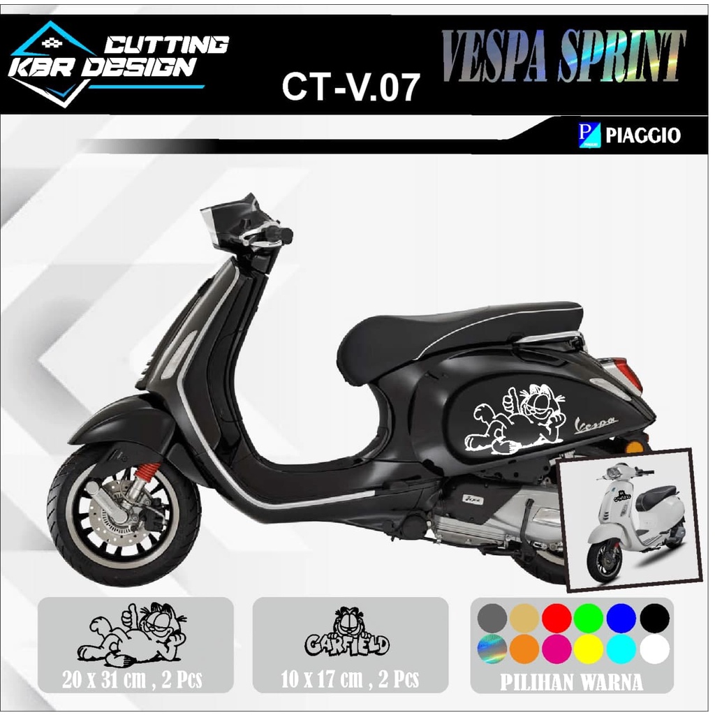 cod CUTING STIKER CUTING STICKER MOTOR VESPA 01
