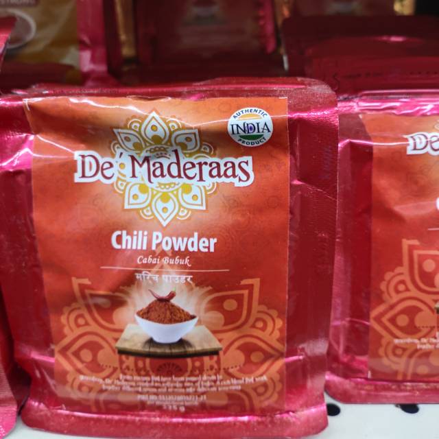

De maderaas chili powder 225gr