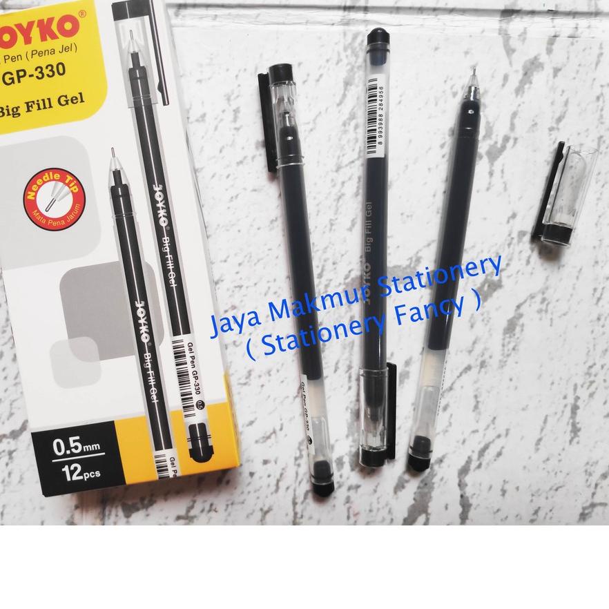 

6.6 Brands Festival Pen gel Joyko Big Fill Gel 0.5 mm GP-330 (Tinta hitam/Biru) [1 lusin]