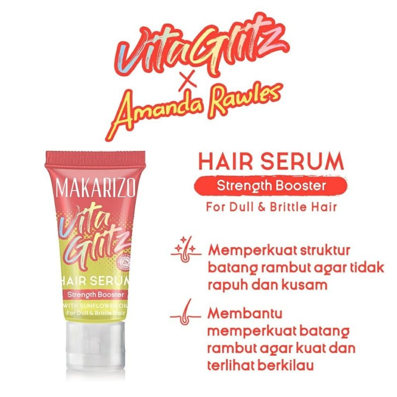 MAKARIZO Vitaglitz Hair Serum Shine Reflect Enhancer | Strength Booster 8 mL