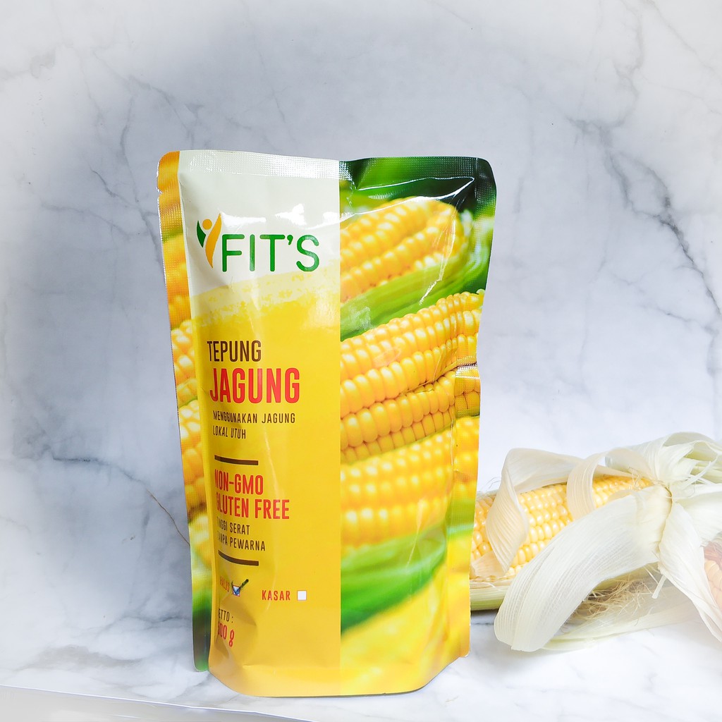 

Tepung Jagung (polenta) FITSME 1kg kemasan ekonomis Non GMO