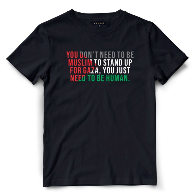 Kaos Free Palestine - Hitam - Free Palestine Save Palestine - Palestina