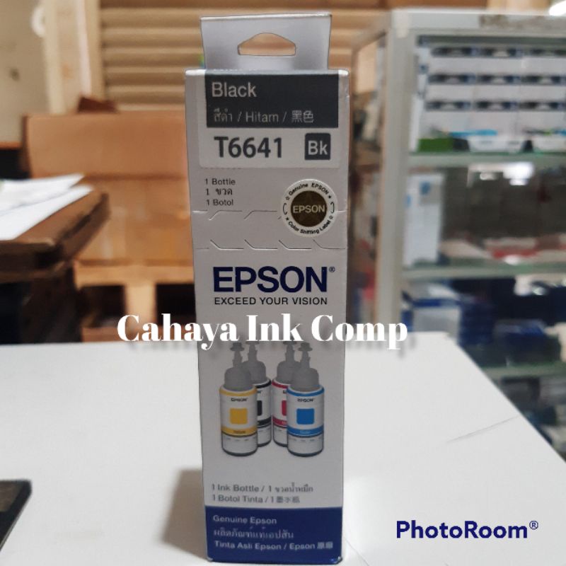 Jual Tinta Epson T6641 Black Original Shopee Indonesia 5602