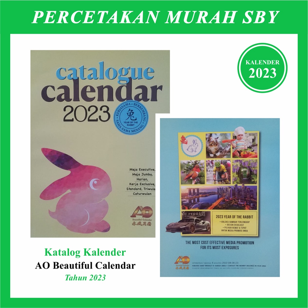 

KATALOG KALENDER AO BEAUTIFUL CALENDER TAHUN 2023