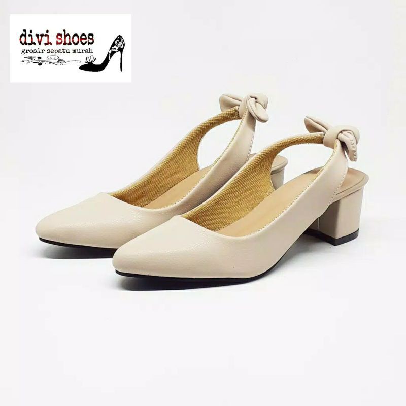 DIVISHOES Heel Hak Tahu Kotak 5cm Pd331 (REALPICT GESER)