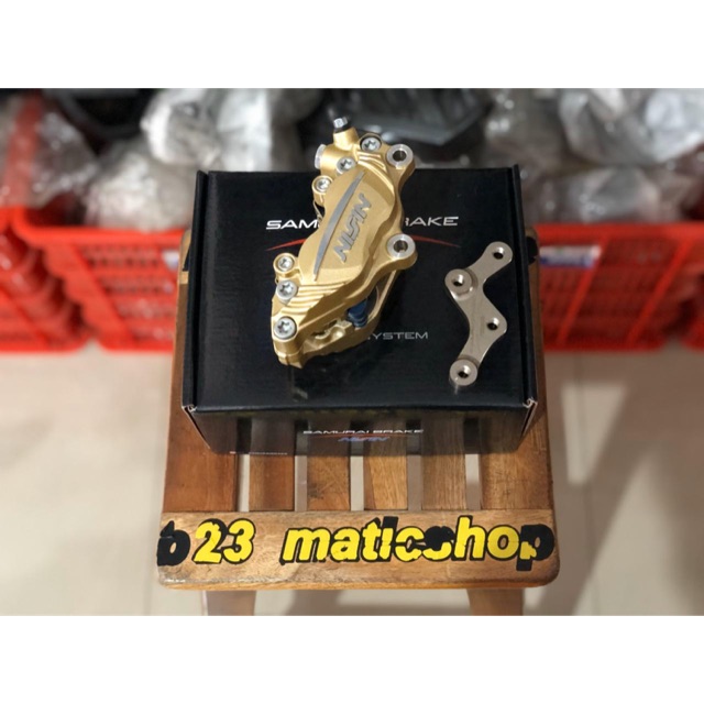 Kaliper nissin samurai brake original japan pnp ninja 250 kawasaki