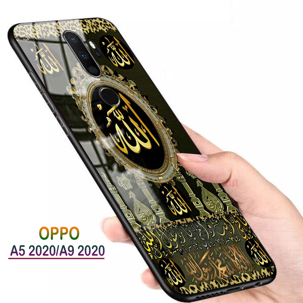 Softcase Glass Kaca OPPO A5 2020, A9 2020 - Casing HP OPPO A5 2020, A9 2020 [ S58 ].
