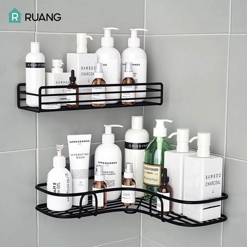rak sudut kamar mandi tempel dinding keramik rak dapur besi serbaguna rak sabun kamar mandi rak kama