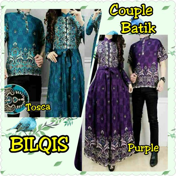 Unix FASHIONos - Baju Busana Muslim Kapel 17288 Couple Batik Katun Bilqis
