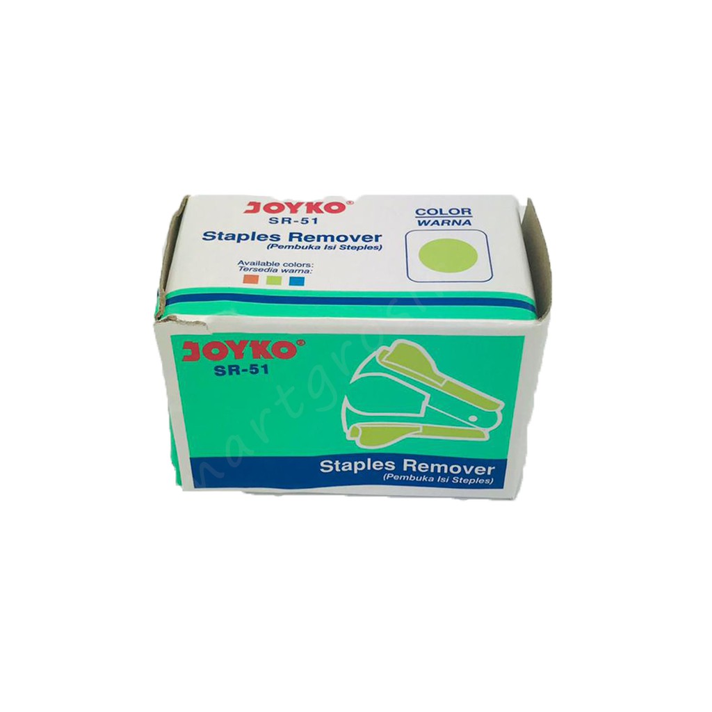 Joyko / Staples Remover SR-51 / Pembuka Isi Steples / Hijau