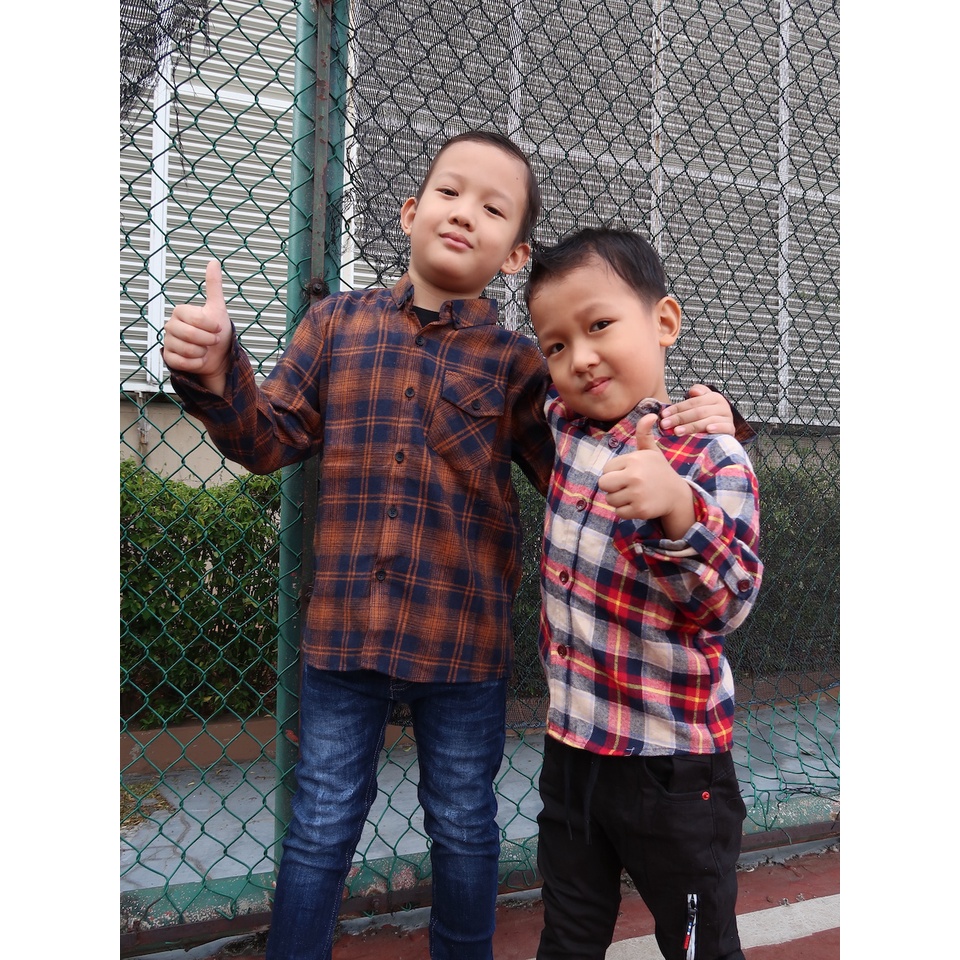 Kemeja FLANEL anak anak premium looks part 2 | DUO KRUCILS