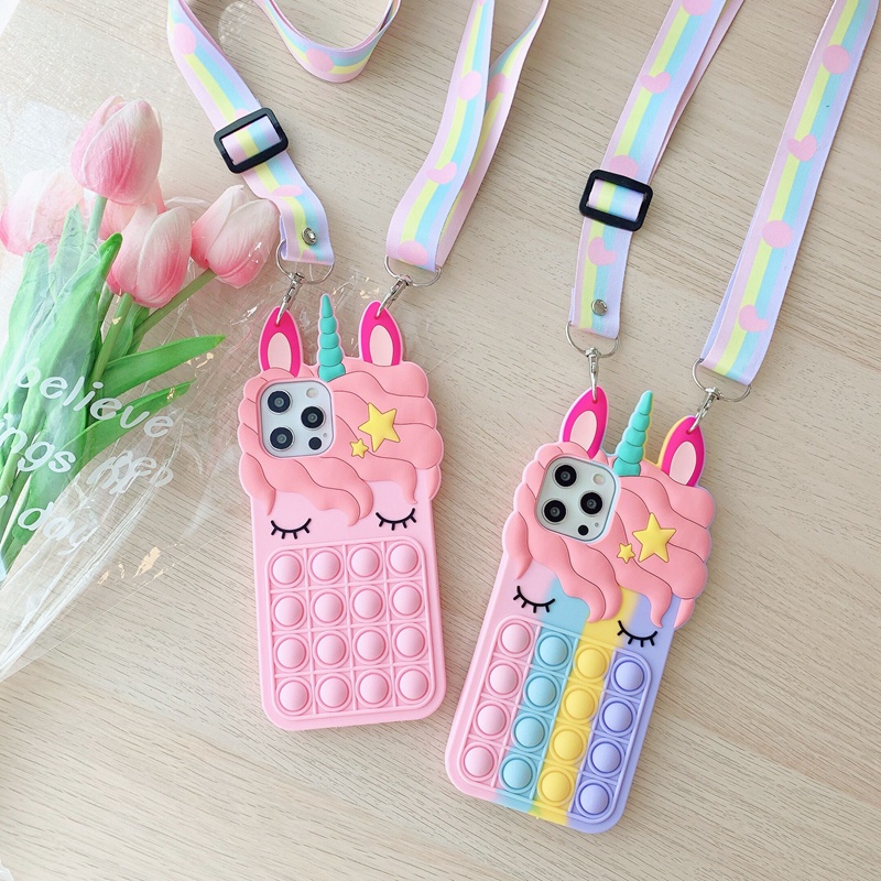 Case POP IT Unicorn OPPO VIVO SAMSUNG XIAOMI REALME IPHONE