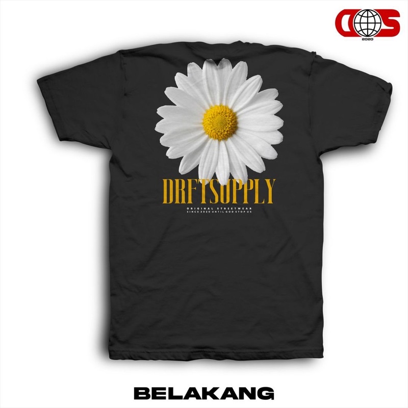 kaos daisy//kaos nongkrong terbaru pria/wanita -kaos custom bunga daisy