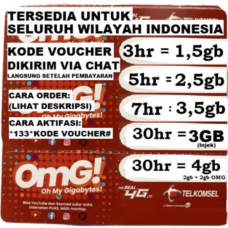 voucher kuota Telkomsel murah