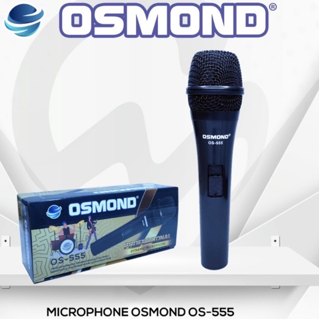 MICROPHONE MIC OSMOND 4 TIPE 555 666 777 888 DENGAN KABEL 3 METER MURAH BERKUALITAS