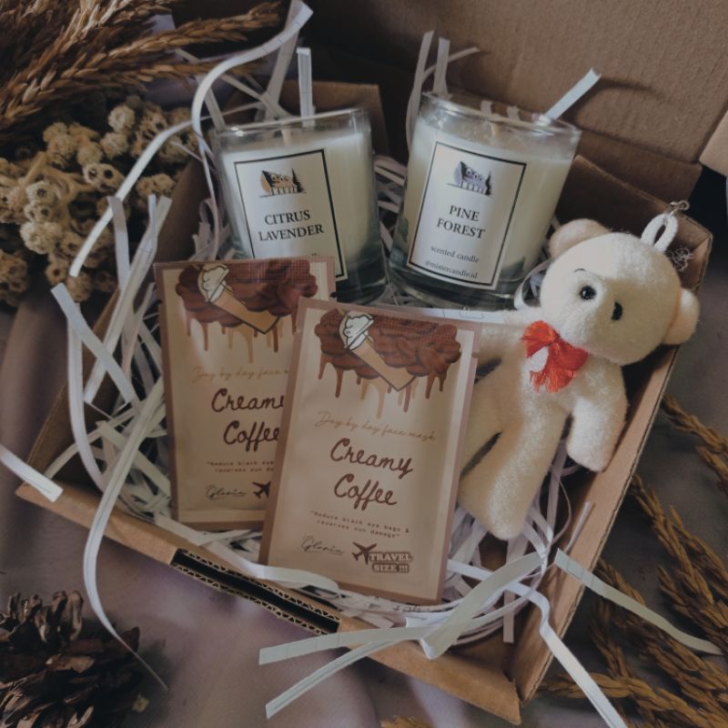 Giftbox Candle Lilin Aromaterapi untuk kado/ hadiah wisuda/ulangtahun Natal