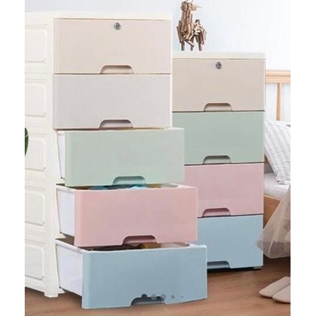 UNISOH LEMARI PLASTIK SUSUN LEMARI PAKAIAN LACI SERBAGUNA DRAWER