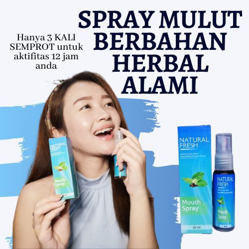 NATURAL FRESH Parfum Mulut Penyegar Mulut Penghilang Bau Mulut