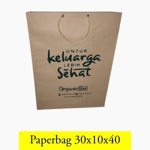 

Paperbag Tas Kertas Jumbo Ukuran 30x10x40 Tas Souvenir Custom Sablon FREE DESAIN