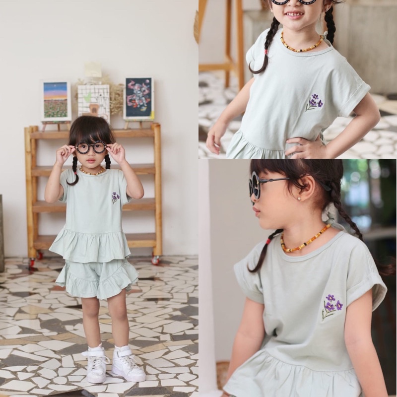 Fuji Daily PlaySet Baju Anak Permpuan Ruffle