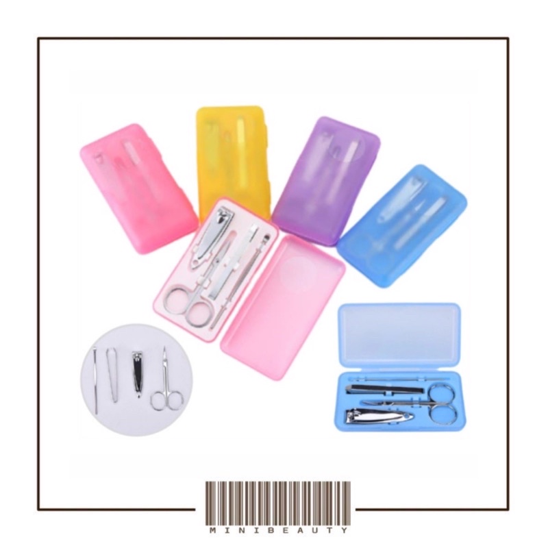 manicure pedicure set 4 in 1 pedicure gunting kuku pembersih shude