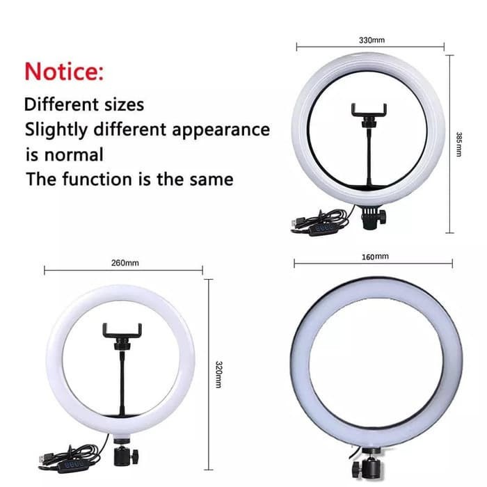 RING LIGHT SELFIE 33CM LED FILL LIGHT PHOTO STUDIO LIVE STREAMING ACC